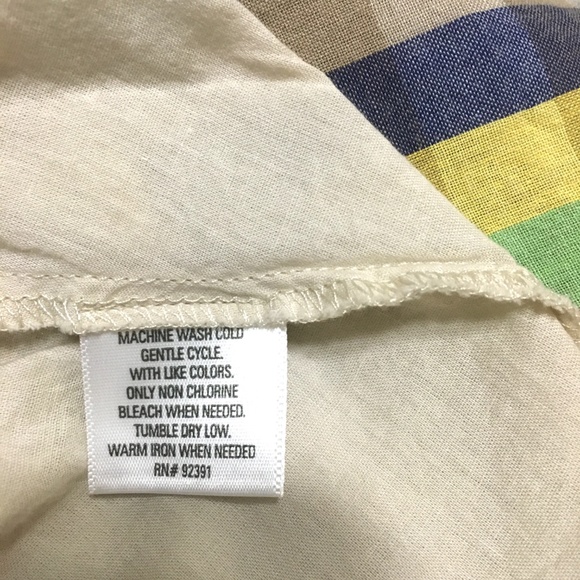 BAR III Pastel Plaid Button Front Flare Skirt SZ S - Picture 5 of 5